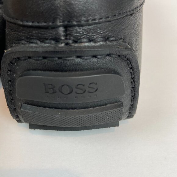 Hugo Boss Black Moccasins Driver  Loafers Soft Leather Sz 10 Like NEW main image 5